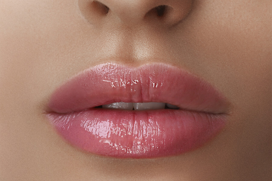 Antes del tratamiento de hidratación labial